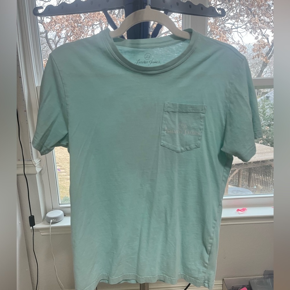 LAUREN JAMES XS TEAL DANDELION SHIRT GREAT CONDITION